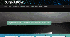 Desktop Screenshot of djshadow.com